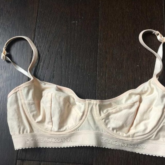 NWOT DOLCE & GABBANA INTIMO LE BONITAS COTTON BRA SZ S US30 - Picture 1 of 3